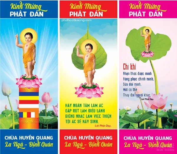 Băng rôn Phật đản 2560 image-1731726397542