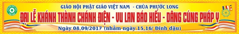 Băng rôn Vu Lan chùa Phước Long - Sóc Trăng image-1731936525827
