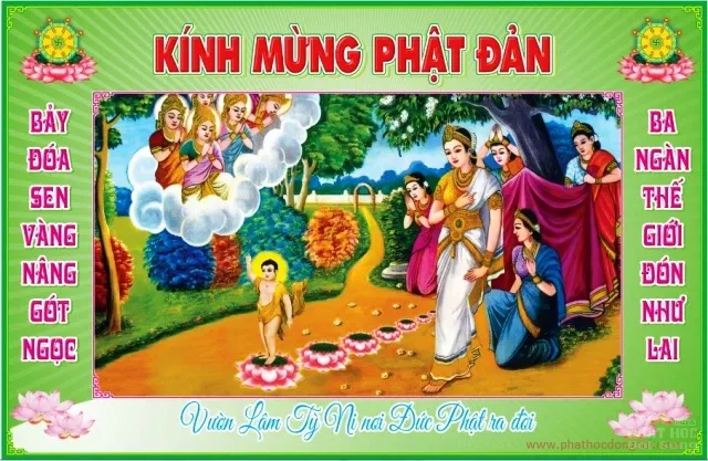 Băng rôn Vườn Lâm Tỳ Ni đẹp image-1731746373840