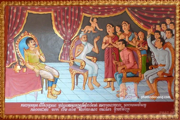 Bộ ảnh tiên A Tư Đà đến xem tướng cho thái tử Tất Đạt Đa image-1731935664782