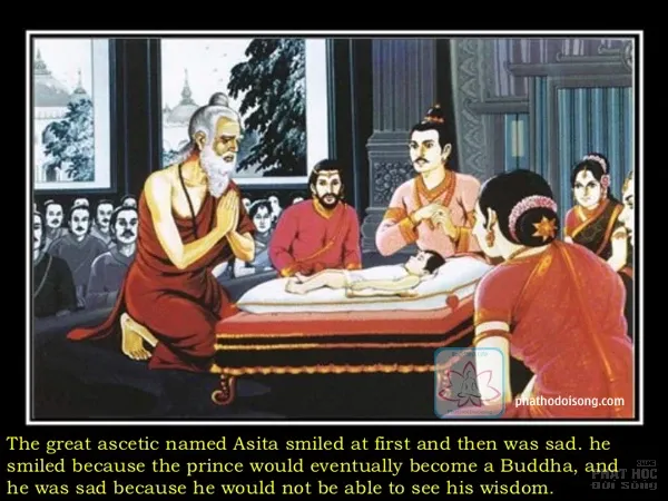 Bộ ảnh tiên A Tư Đà đến xem tướng cho thái tử Tất Đạt Đa image-1731935669117