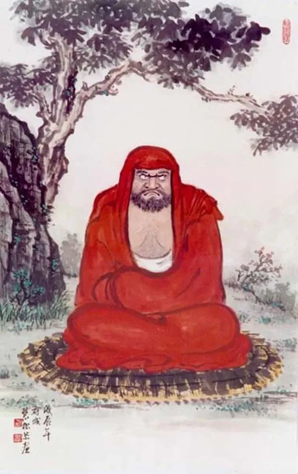 Bộ ảnh Tổ Sư Đạt Ma "ngồi" image-1731935801512