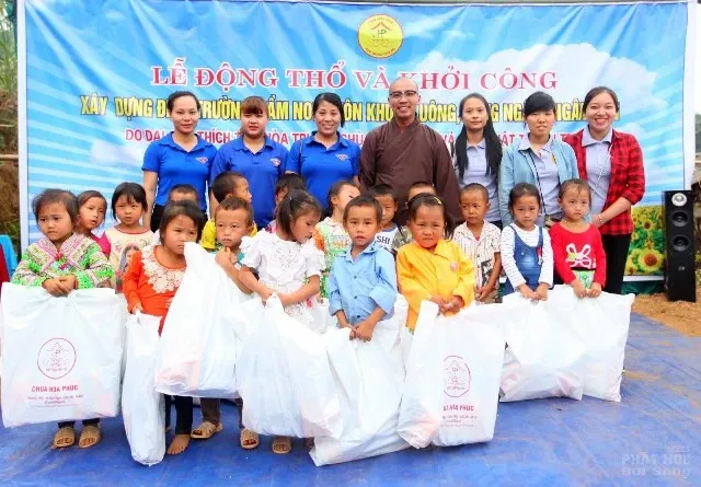 Chùa Hòa Phúc làm lễ Động Thổ xây trường cho học sinh nghèo vùng cao image-1731920928104