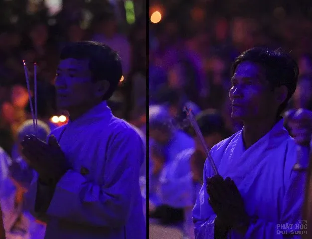 Chùa Liên Hoa thị trấn Kiến Đức rực sáng đêm hội Dược Sư đầu năm image-1731931700355