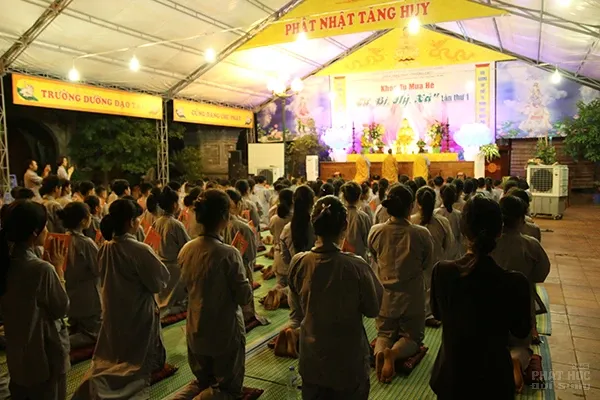 Chùa Tăng Phúc khoá tu mùa hè 'Từ Bi Hỷ Xả' ngày thứ 2 image-1732292061544