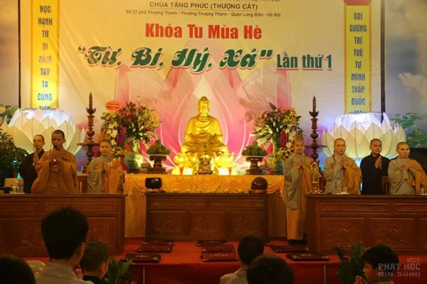 Chùa Tăng Phúc khoá tu mùa hè 'Từ Bi Hỷ Xả' ngày thứ 2 image-1732292081608