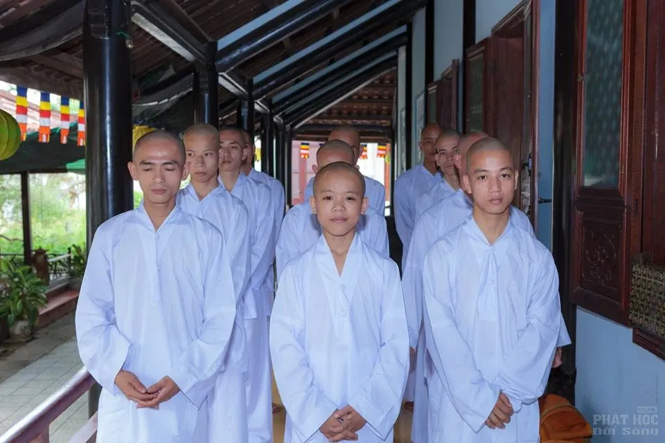 Chùm ảnh thâu nhận đệ tử xuất gia tại Chùa Huyền Không Sơn Thượng image-1732290545899