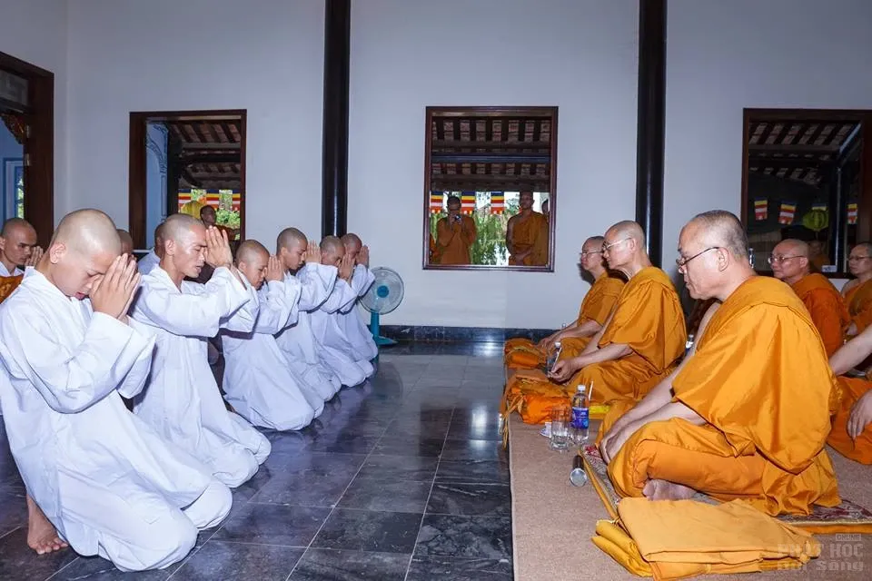 Chùm ảnh thâu nhận đệ tử xuất gia tại Chùa Huyền Không Sơn Thượng image-1732290552043