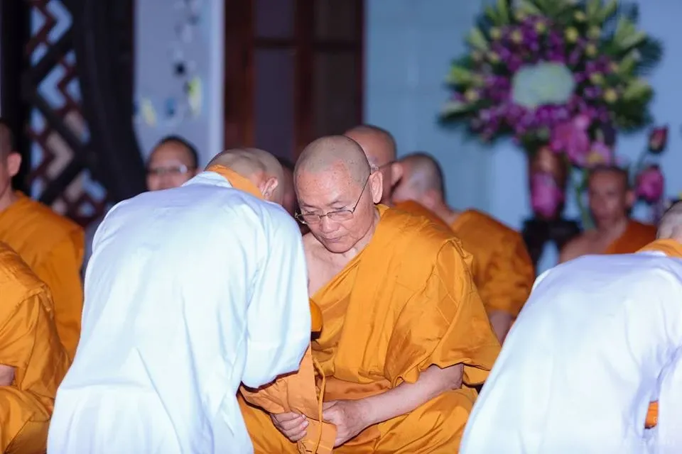 Chùm ảnh thâu nhận đệ tử xuất gia tại Chùa Huyền Không Sơn Thượng image-1732290556035