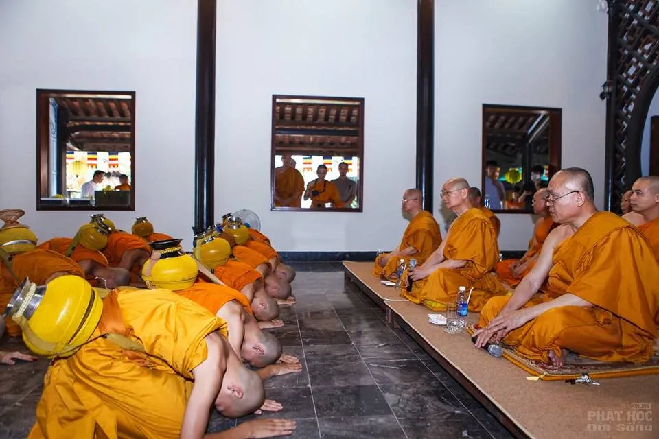 Chùm ảnh thâu nhận đệ tử xuất gia tại Chùa Huyền Không Sơn Thượng image-1732290560965