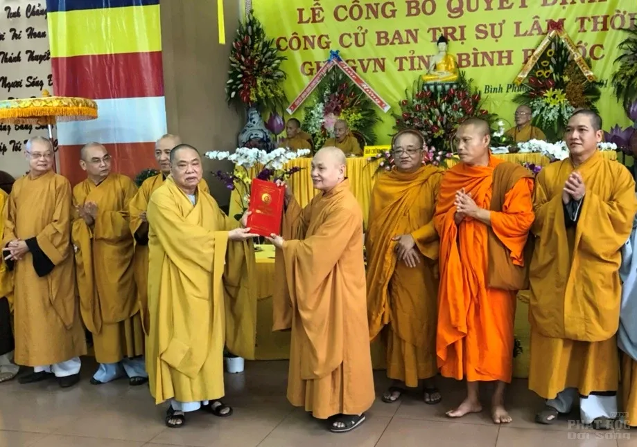 Công bố quyết định công cử Ban Trị sự lâm thời tỉnh Bình Phước 3 Công bố quyết định công cử Ban Trị sự lâm thời tỉnh Bình Phước image-1731942493855