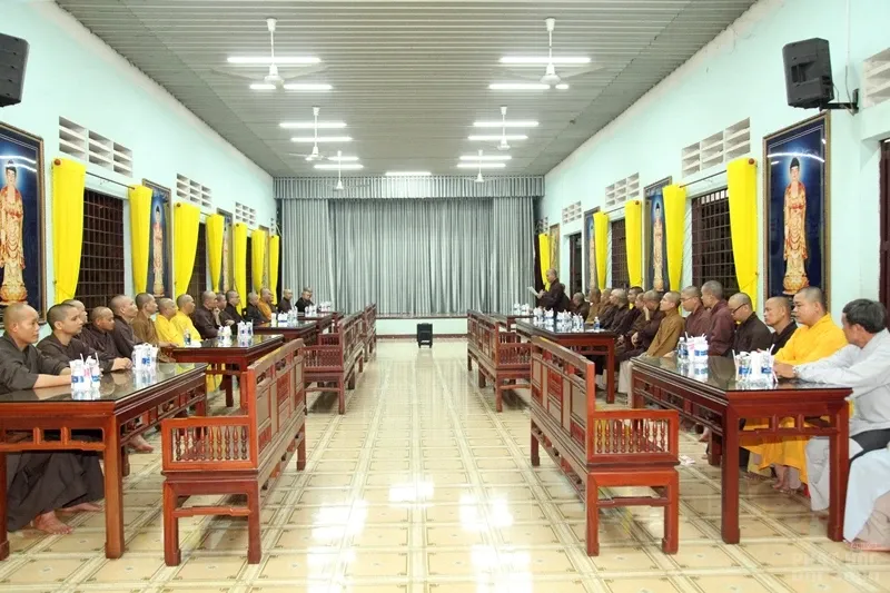 Công tác chuẩn bị tang lễ cố HT. Thích Quang Đạo image-1731938742830