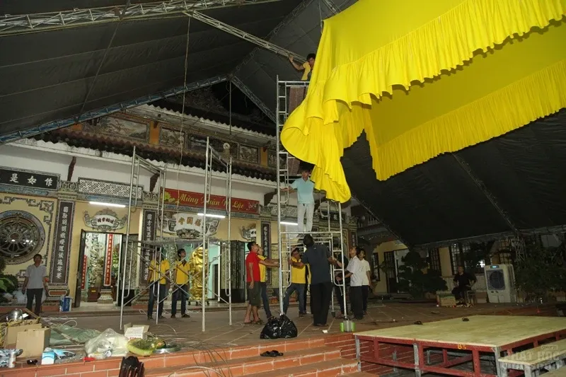 Công tác chuẩn bị tang lễ cố HT. Thích Quang Đạo image-1731938756938