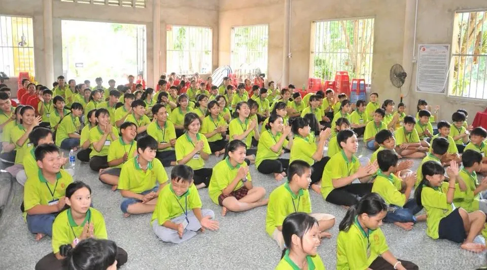 Đại đức Thích Tâm Thanh thuyết giảng tại khóa tu mùa hè chùa Thanh Cảnh image-1731945298717