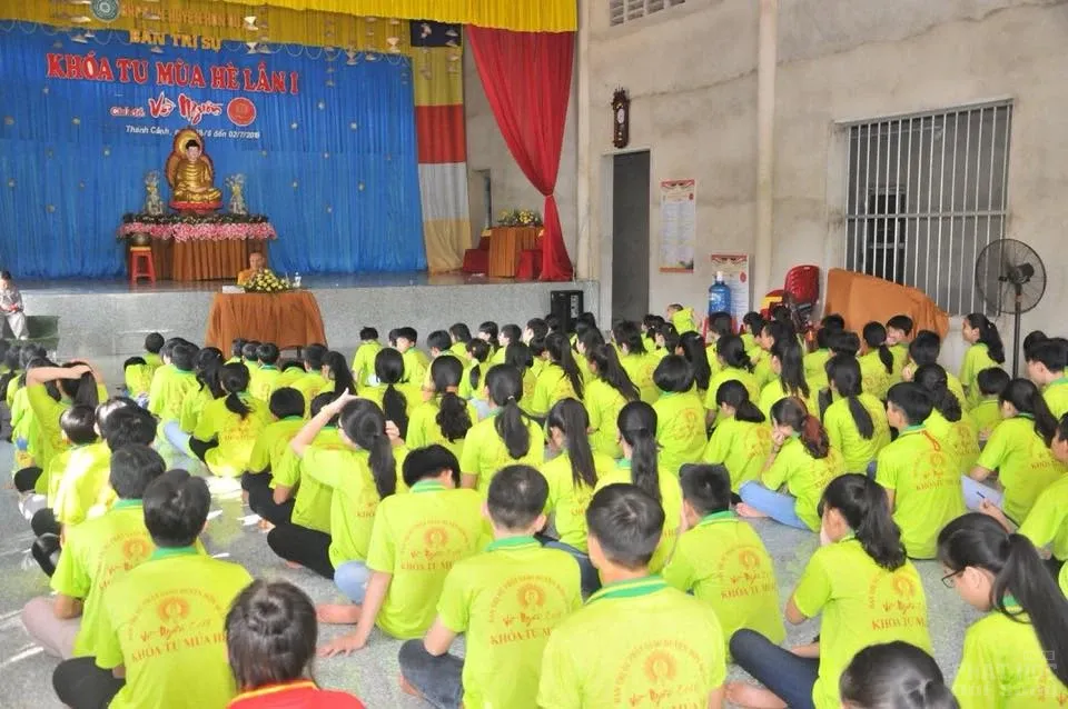 Đại đức Thích Tâm Thanh thuyết giảng tại khóa tu mùa hè chùa Thanh Cảnh image-1731945299668