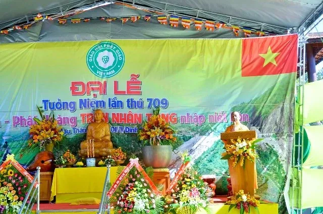 Đại lễ tưởng niệm lần thứ 709 Phật Hoàng Trần Nhân Tông tại Thiền viện Trúc Lâm Đạo Nguyên image-1731941574278