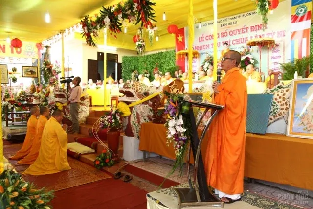 Đăk Lăk: Bổ nhiệm ĐĐ Thích Nhuận Đức trụ trì chùa Lâm Tỳ Ni image-1731938818171