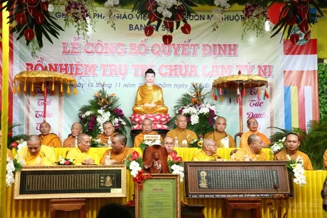 Đăk Lăk: Bổ nhiệm ĐĐ Thích Nhuận Đức trụ trì chùa Lâm Tỳ Ni Đăk Lăk: Bổ nhiệm ĐĐ Thích Nhuận Đức trụ trì chùa Lâm Tỳ Ni image-1731938821890