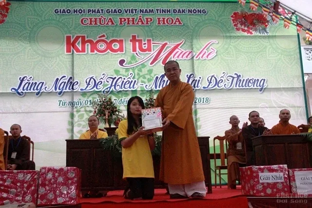 Đăk Nông: Bế mạc khóa tu mùa hè 2018 chùa Pháp Hoa image-1732291430907