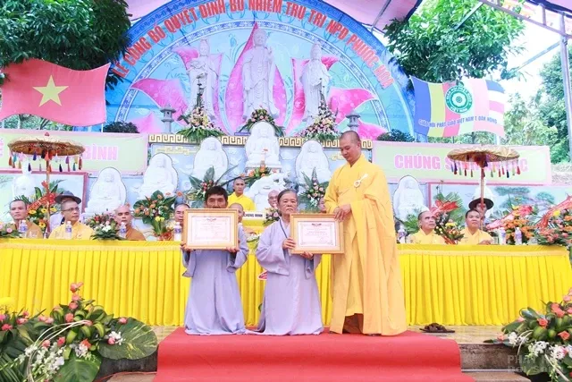 Đăk Nông: Bổ nhiệm trụ trì chùa Phước Hoa image-1731919937754