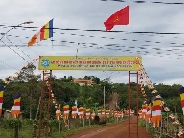 Đăk Nông: Công tác chuẩn bị bổ nhiệm trụ trì Chùa Phước Hoa image-1731919954925