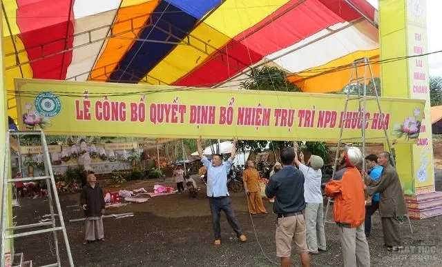 Đăk Nông: Công tác chuẩn bị bổ nhiệm trụ trì Chùa Phước Hoa image-1731919955595