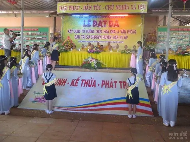 Đăk Nông: Húy kỵ lần thứ 53 cố TT Thích Thông Tịnh - đặt đá xây dựng nhà Tổ chùa Hoa Khai Đăk Nông: Húy kỵ lần thứ 53 cố TT Thích Thông Tịnh - đặt đá xây dựng nhà Tổ chùa Hoa Khai image-1731936801440