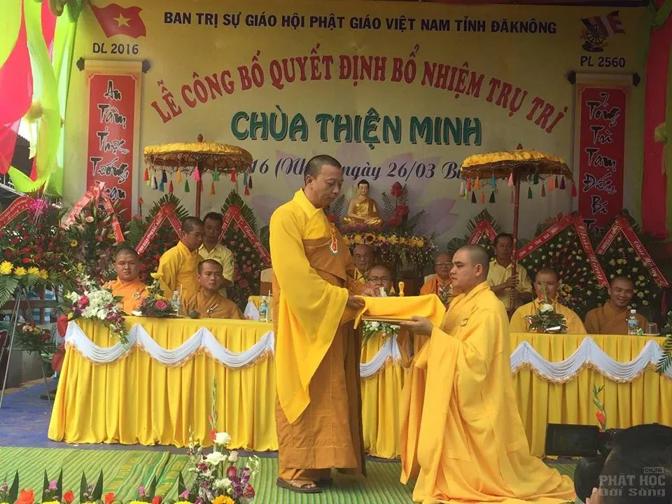 Đăk Nông: Lễ bổ nhiệm trụ trì chùa Thiện Minh image-1731746141238
