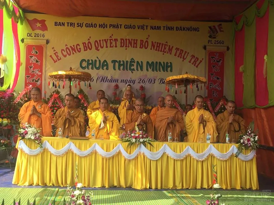 Đăk Nông: Lễ bổ nhiệm trụ trì chùa Thiện Minh image-1731746147300