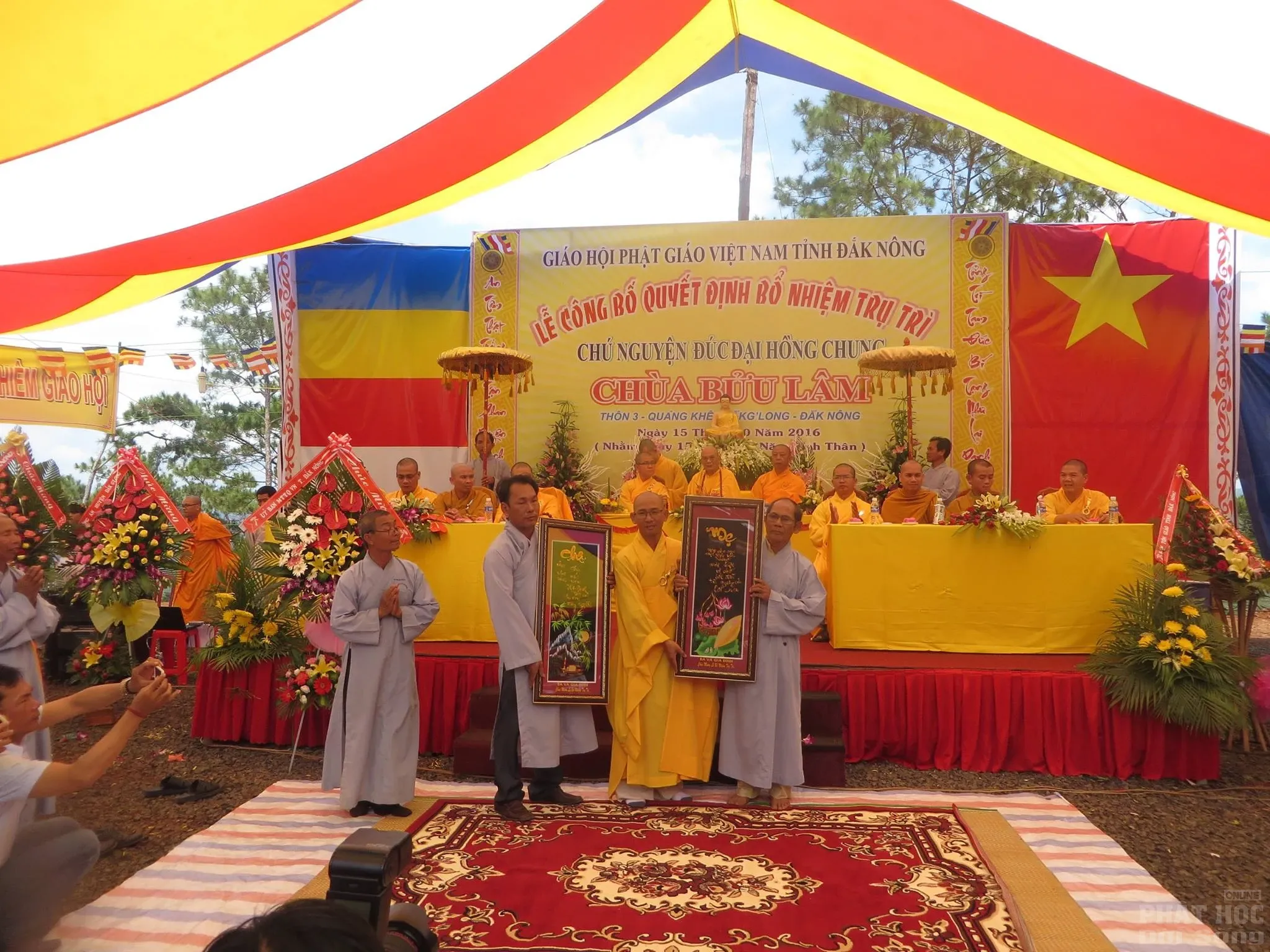 Đăk Nông: Lễ bổ nhiệm trụ trì, đúc chuông chùa Bửu Lâm image-1731919914429