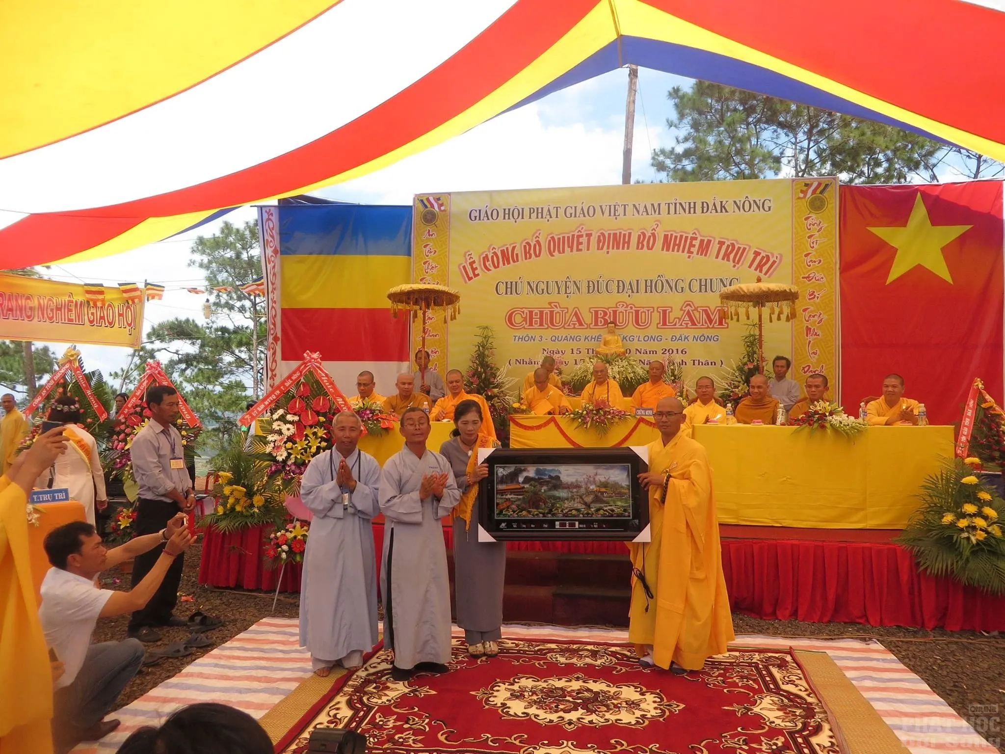 Đăk Nông: Lễ bổ nhiệm trụ trì, đúc chuông chùa Bửu Lâm image-1731919917124