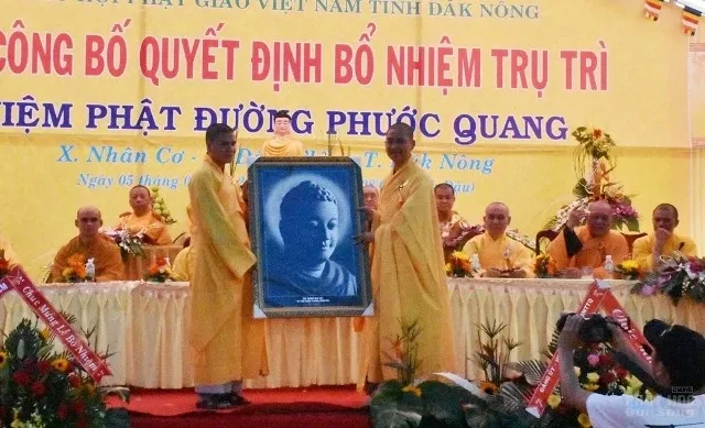 Đăk Nông: Lễ bổ nhiệm trụ trì Niệm Phật đường Phước Quang image-1731932258339