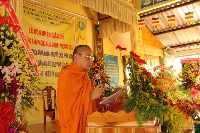 Đồng Nai: Lễ đón nhận giáo chỉ Thượng tọa cho Đại đức Thích Đồng Ngạn image-1731946109354