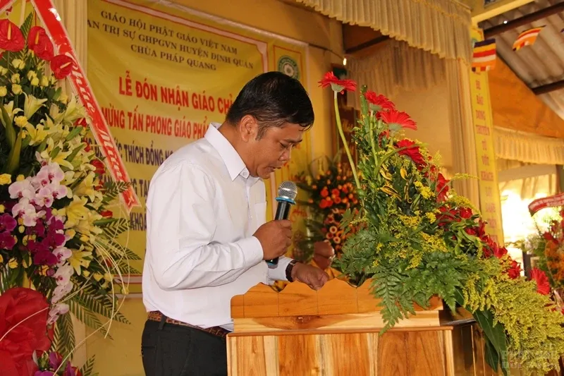 Đồng Nai: Lễ đón nhận giáo chỉ Thượng tọa cho Đại đức Thích Đồng Ngạn image-1731946120827