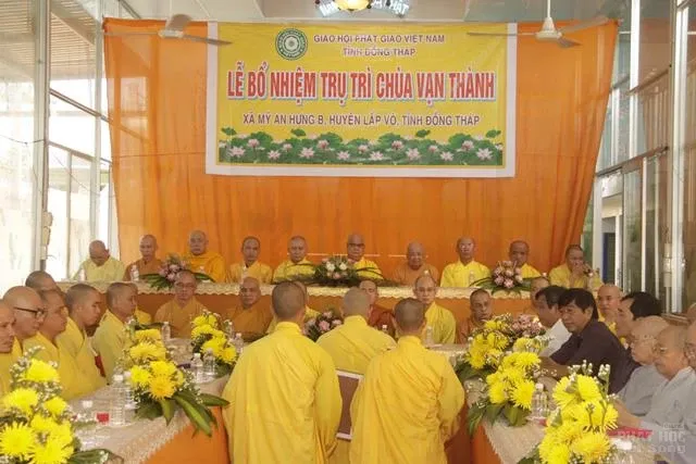 Đồng Tháp: Bổ nhiệm Đại đức Thích Hoằng Hiền trụ trì chùa Vạn Thành image-1731941234393