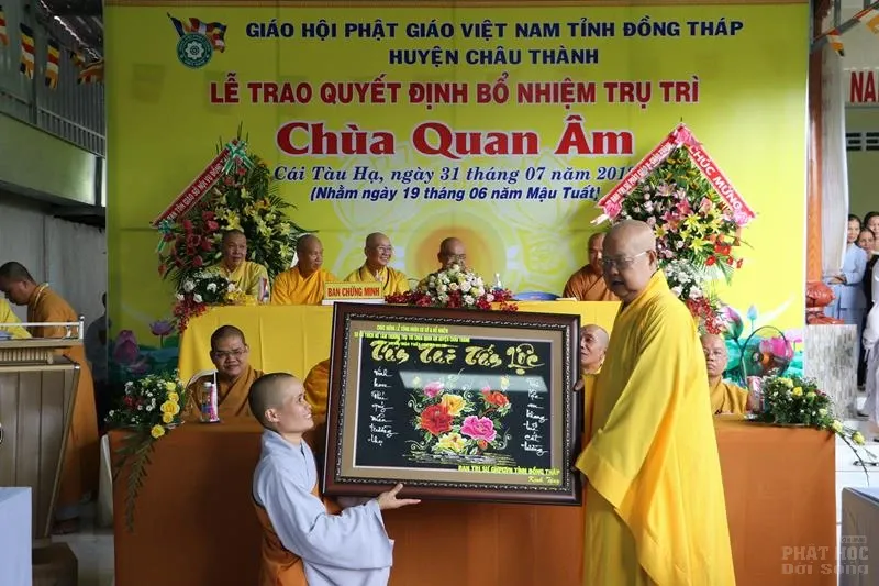 Đồng Tháp: Bổ nhiệm Sư cô Thích Nữ Tâm Thường trụ trì chùa Quán Âm 16 Đồng Tháp: Bổ nhiệm Sư cô Thích Nữ Tâm Thường trụ trì chùa Quán Âm image-1731943485962
