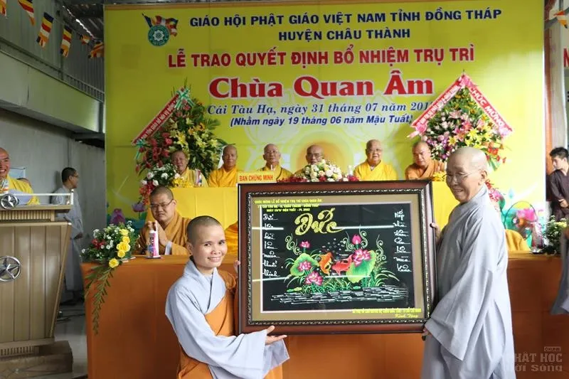 Đồng Tháp: Bổ nhiệm Sư cô Thích Nữ Tâm Thường trụ trì chùa Quán Âm 20 Đồng Tháp: Bổ nhiệm Sư cô Thích Nữ Tâm Thường trụ trì chùa Quán Âm image-1731943489437