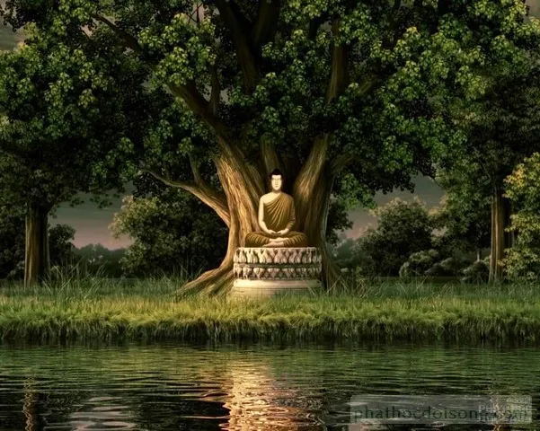 Đức Phật Thích Ca được vẽ bằng tranh 3D Thái Lan image-1731936062549