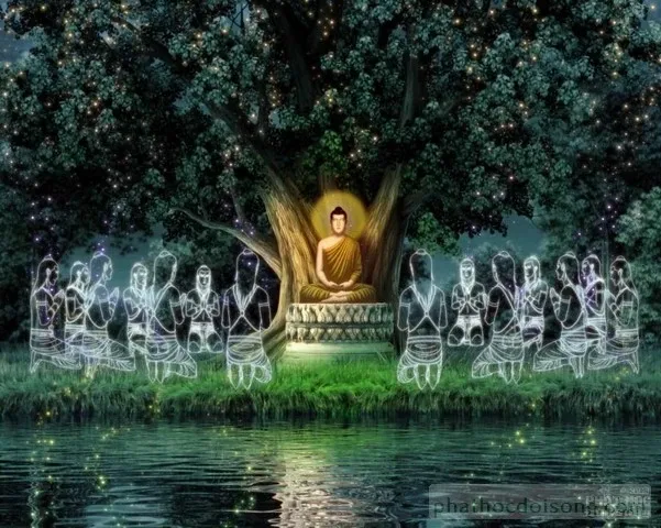 Đức Phật Thích Ca được vẽ bằng tranh 3D Thái Lan image-1731936063273