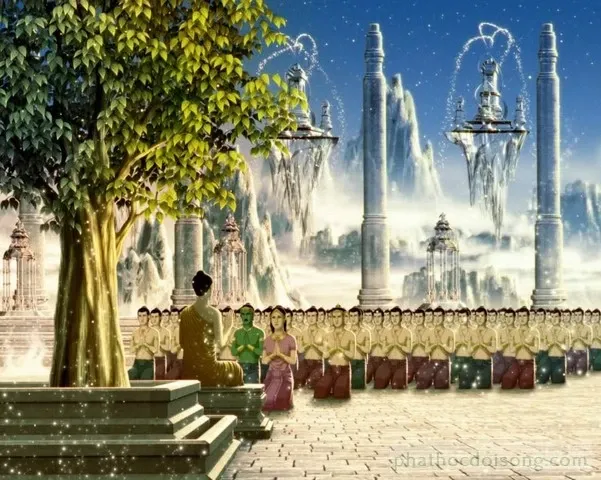 Đức Phật Thích Ca được vẽ bằng tranh 3D Thái Lan image-1731936071862