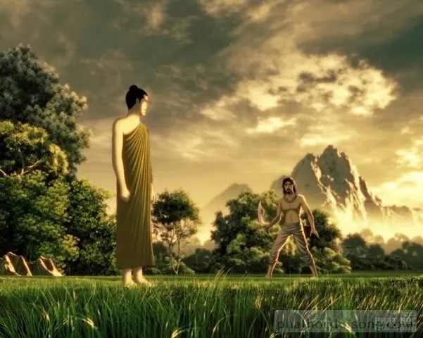 Đức Phật Thích Ca được vẽ bằng tranh 3D Thái Lan image-1731936073679