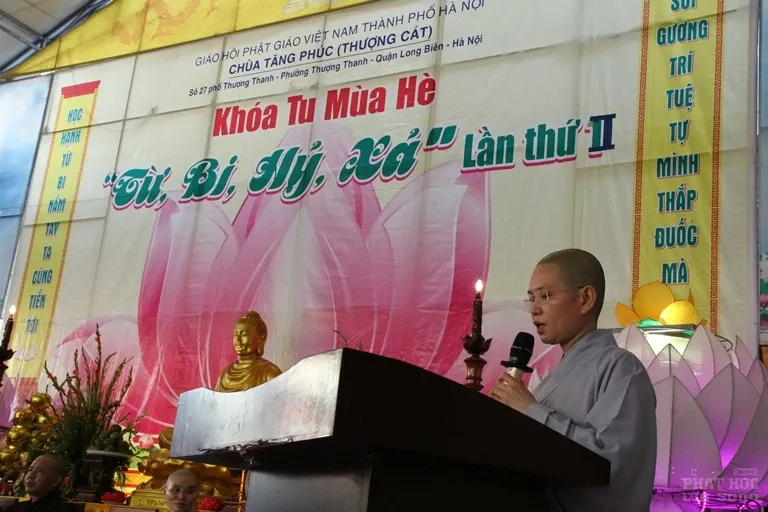 Hà Nội: Bế mạc khóa tu mùa hè 'Từ-Bi-Hỷ-Xả' lần thứ 2 Chùa Tăng Phúc 15 Hà Nội: Bế mạc khóa tu mùa hè 'Từ-Bi-Hỷ-Xả' lần thứ 2 Chùa Tăng Phúc image-1731946026616