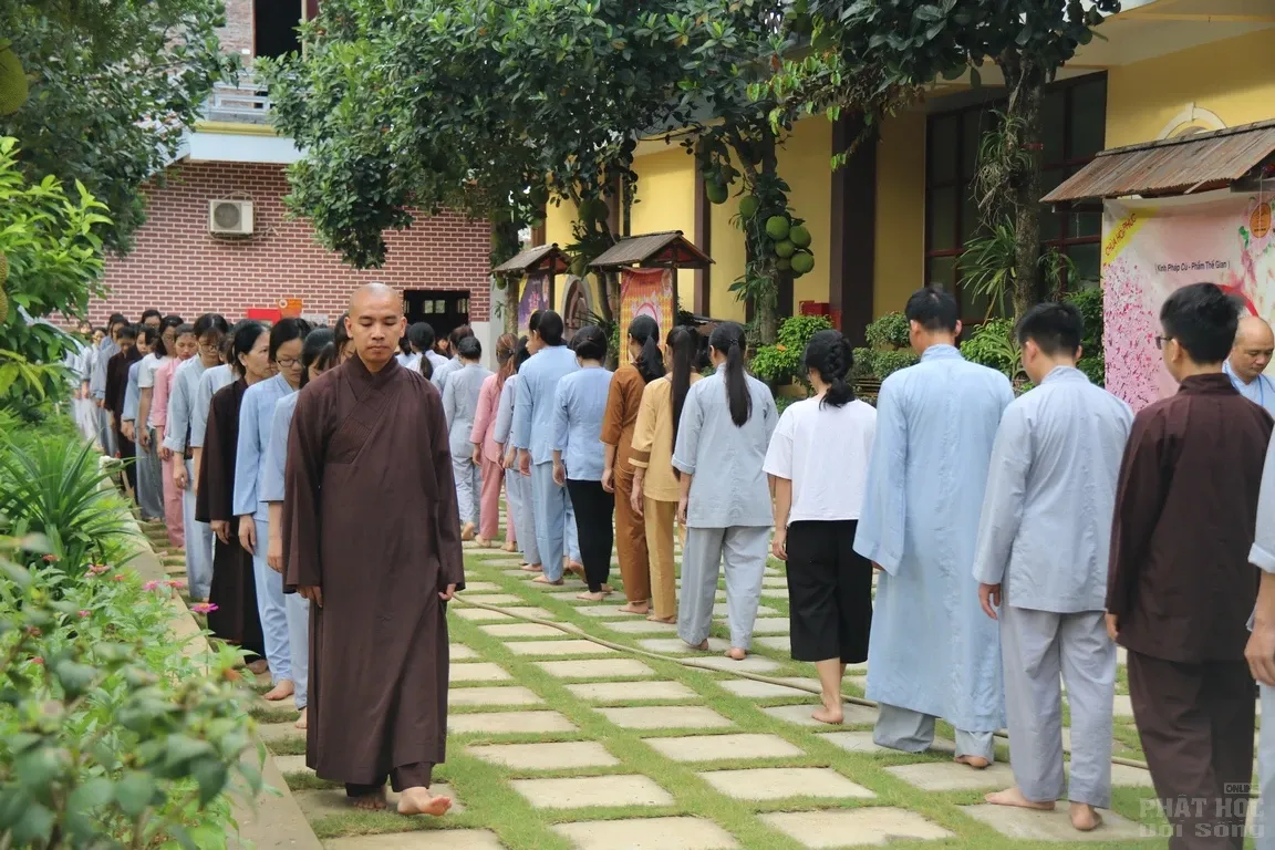 Hà Nội: Khóa tu mùa hè 'Về để lắng nghe' Chùa Hòa Phúc image-1731942567019