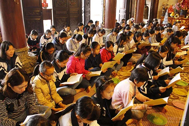 Hà Nội: Khóa tu theo dấu chân Phật lần thứ 5 Chùa Tăng Phúc image-1731930945924