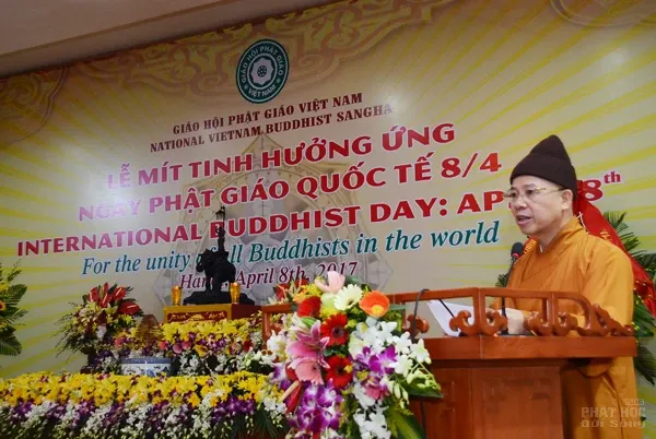 Hà Nội: Mít tinh hưởng ứng Ngày Phật giáo Quốc tế image-1731934587554