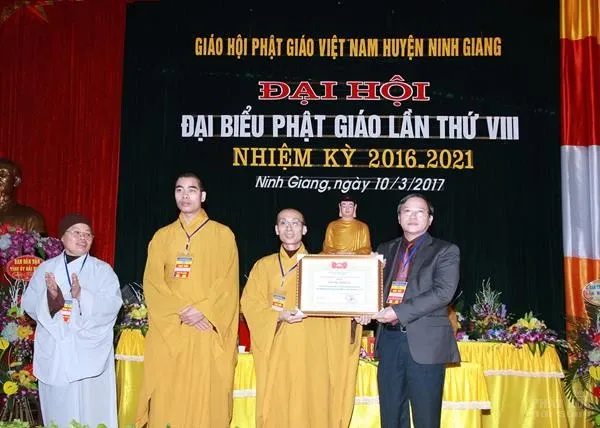 Hải Dương: Đại hội Phật giáo huyện Ninh Giang nhiệm kỳ VIII (2016 - 2021) image-1731937124575