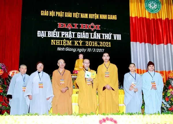 Hải Dương: Đại hội Phật giáo huyện Ninh Giang nhiệm kỳ VIII (2016 - 2021) image-1731937125348