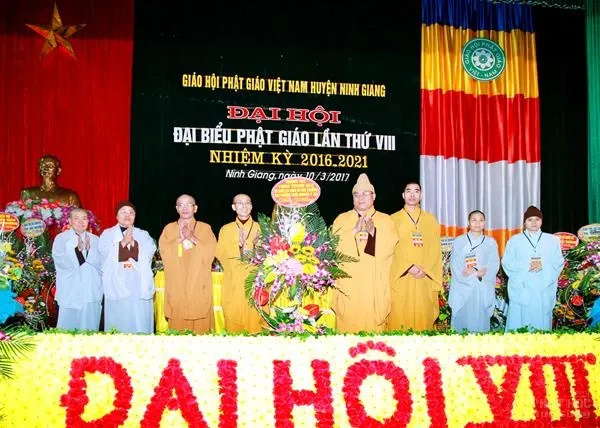 Hải Dương: Đại hội Phật giáo huyện Ninh Giang nhiệm kỳ VIII (2016 - 2021) image-1731937126030