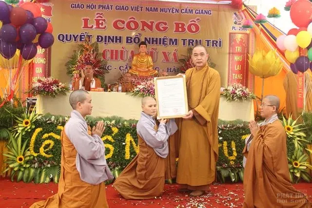 Hải Dương: Lễ Bổ nhiệm trụ trì chùa Vũ Xá 6 Hải Dương: Lễ Bổ nhiệm trụ trì chùa Vũ Xá image-1731727218767