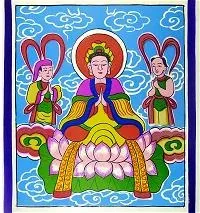 Hình ảnh Bồ Tát Quan Âm qua tranh dân gian Việt Nam image-1731922071161